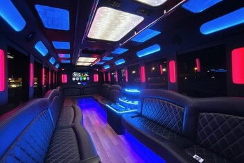 Fresno Limousine Bus Interior