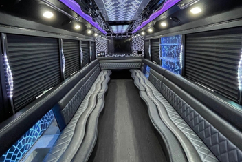 Fresno Party Bus Interior