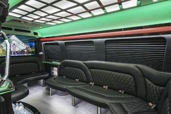 Fresno Sprinter Party Bus Interior