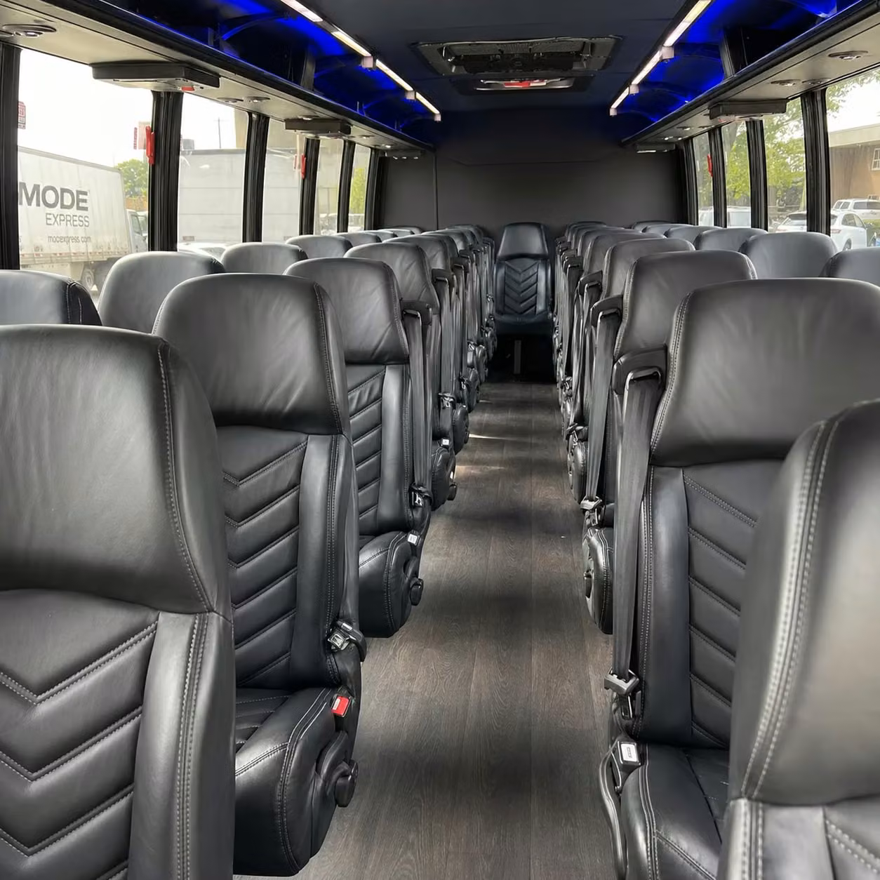 25 passenger minibus interior