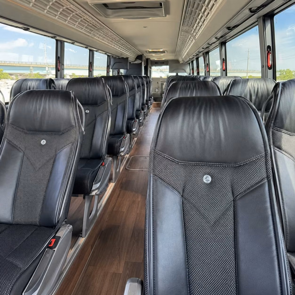 fresno charter bus inside